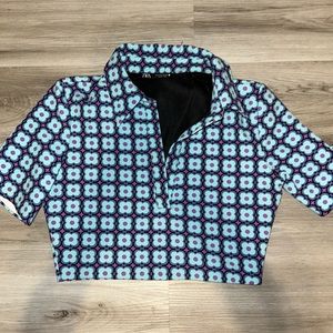 Zara collar crop top